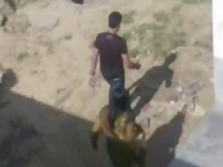 گیر در مودار, جوان رقص سکسی زیبا سرقت و به نرمی fucked