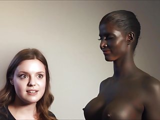 پرشور, سبزه, ساعت به عنوان دوست او Fucks در عاشق رقص سکسی زیبا سیاه و سفید